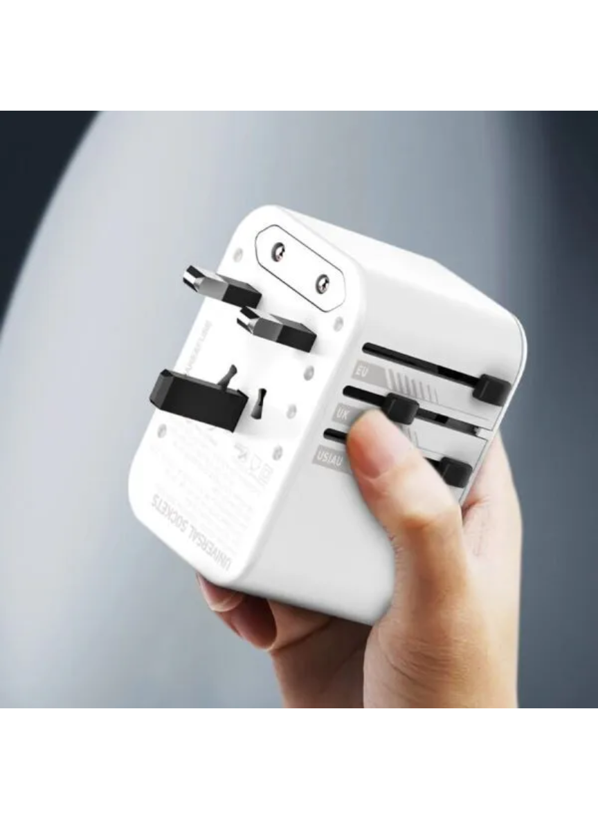 LDNIO Z8 GaN 45W Universal Travel Adapter – All-in-One Fast Charging Power Adapter