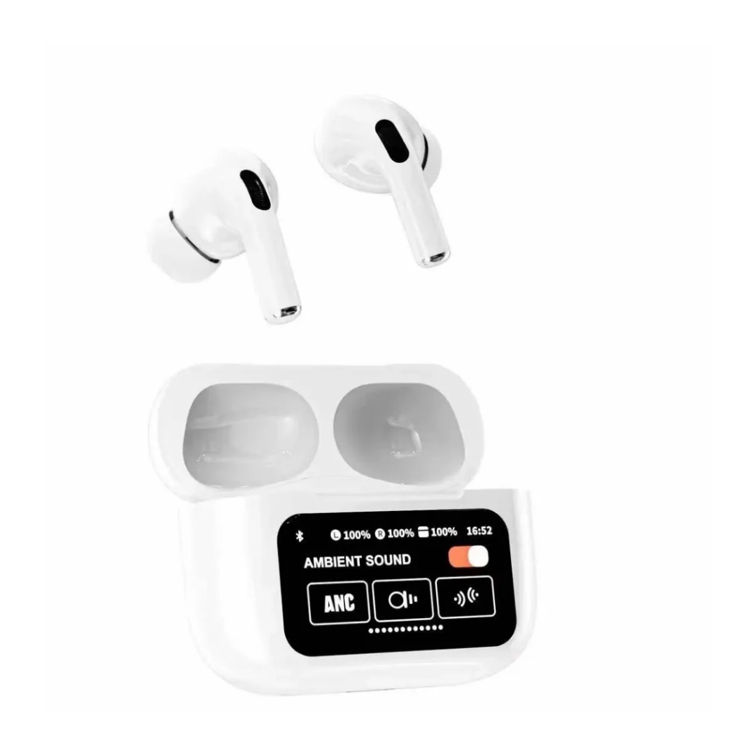 LCD AirPods Pro A11 Wireless Earbuds – Digital Display Charging Case