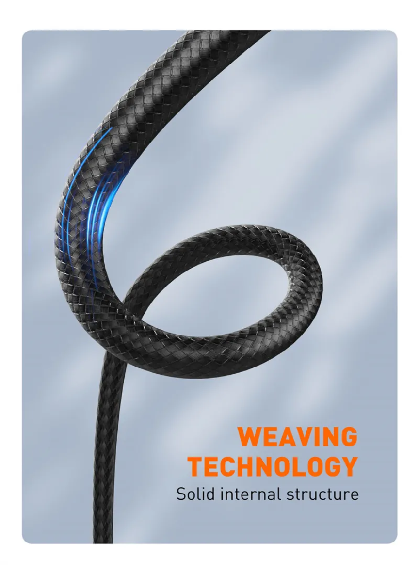 LDNIO LC97UC 100W USB-A / USB-C to 2× USB-C & Lightning Cable – Fast Charging