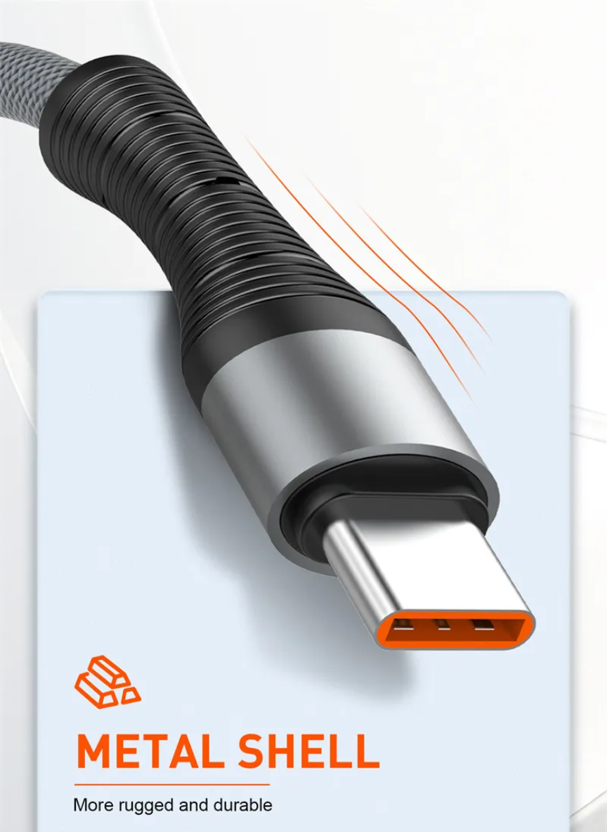 LDNIO LC94C 100W 3-in-1 Type-C to Lightning / Type-C / Micro USB Fast Charging Cable (1.2m)