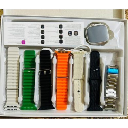 7-in-1 Smart Watch Ultra 2 Combo – Bluetooth Calling & Accessory Set