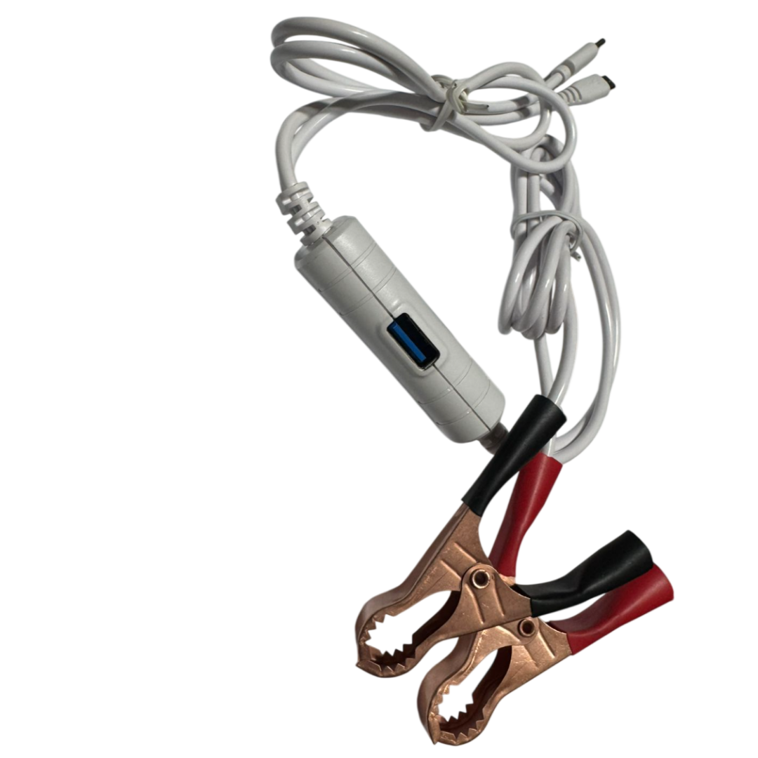 HK 2-in-1 DC Clip Charger – Dual Output Power Charging Cable