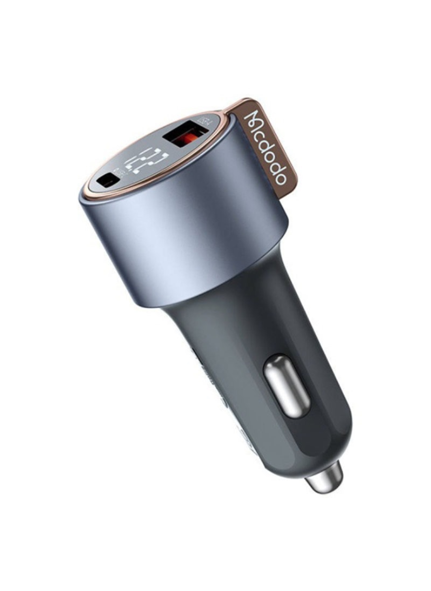 Mcdodo CC-3690 75W Dual Port Car Charger – USB-C + USB-A Fast Charging Adapter