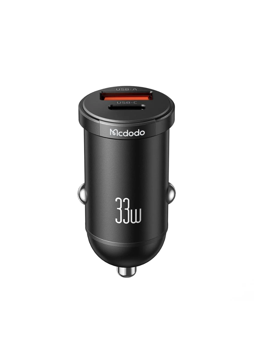Mcdodo CC2320 33W PD Fast Car Charger – Dual Port USB-C + USB-A
