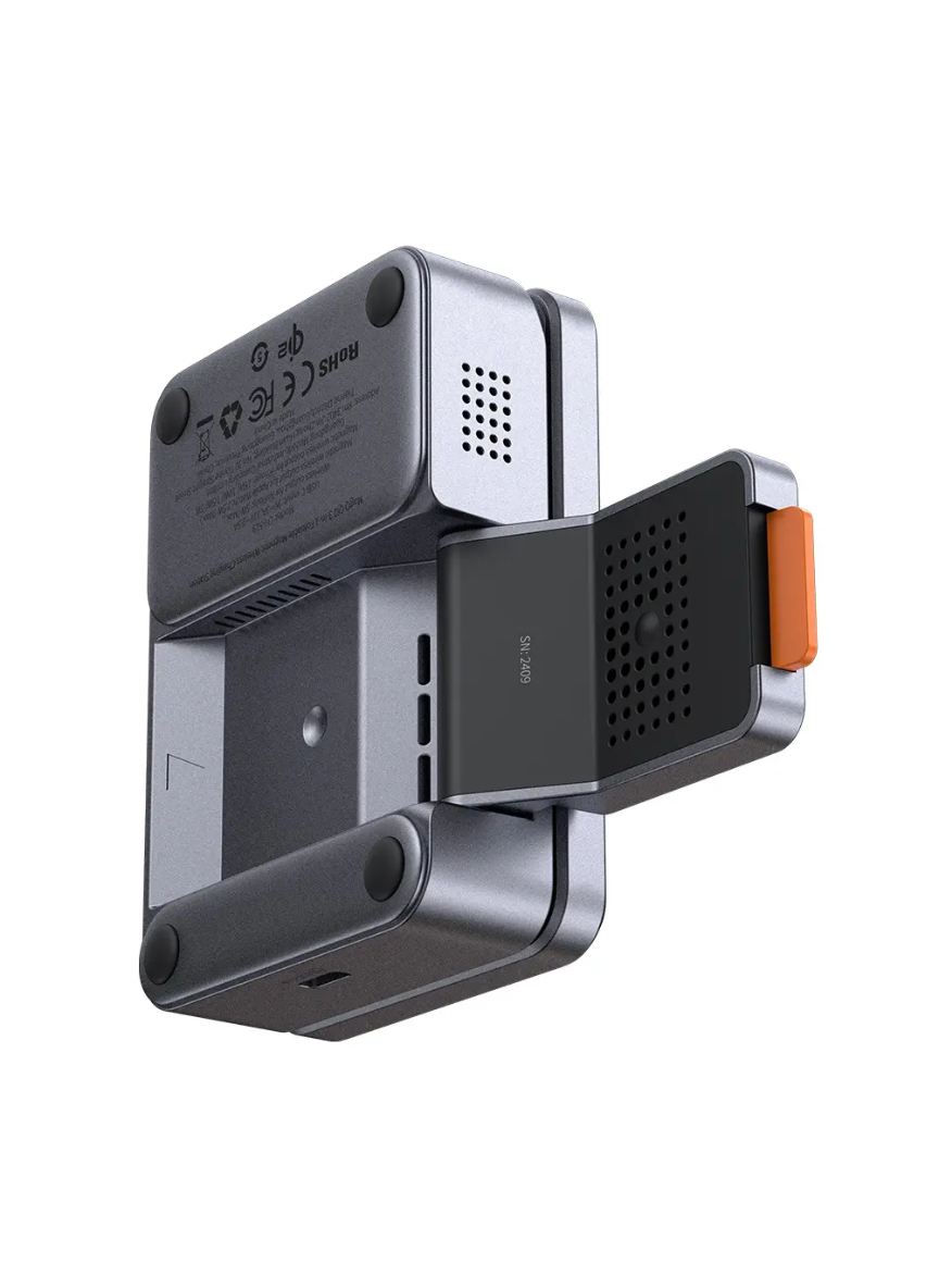 CH-5192 15W MagQ Qi2 3-in-1 Foldable Wireless Charging Station