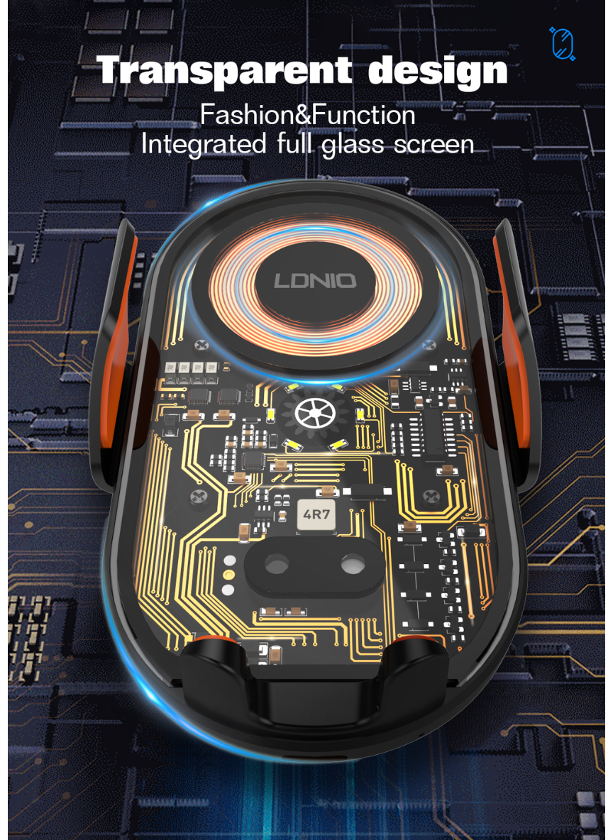 LDNIO MA30 / MA30-1 15W Wireless Car Charger Phone Holder – Fast Charging Mount