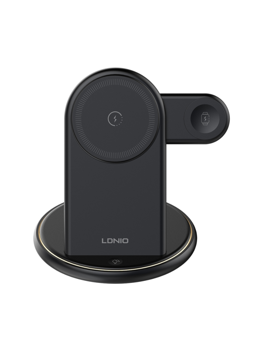 LDNIO WL02 5-in-1 Desktop Wireless Charging Station – Multi-Device Fast Charger