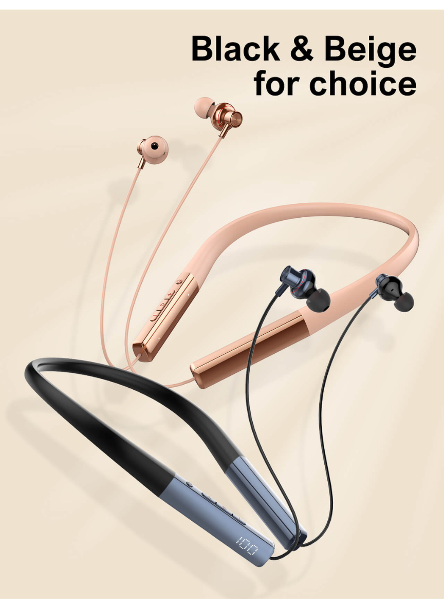 N01 Wireless Stereo Neckband Bluetooth Headset – High-Quality Audio Earphones